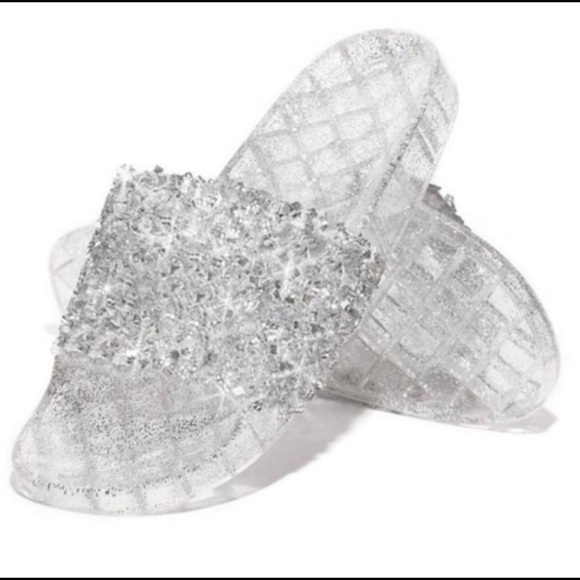 JUST IN!! Sparkle Jelly Slides - Picture 2 of 3